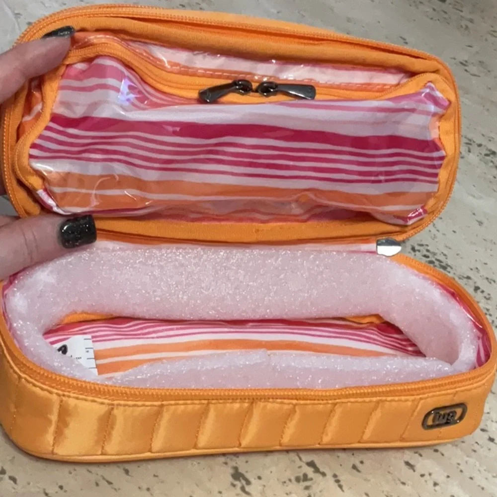 Lug Legacy Collection Double Decker Cosmetic Case Peach Sorbet